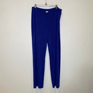 Chico’s Travelers Royal Blue No Tummy Stretch Pants NWT Sz 16T Wrinkle-Free